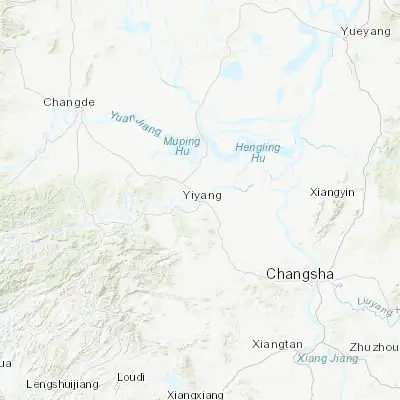 Map showing location of Yiyang (28.589170, 112.328330)