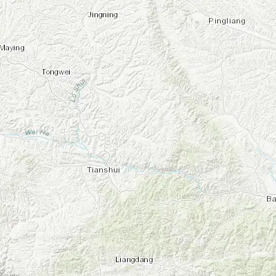 Map showing location of Yongqing (34.748060, 106.126940)