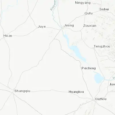 Map showing location of Yucheng (34.928890, 116.465280)