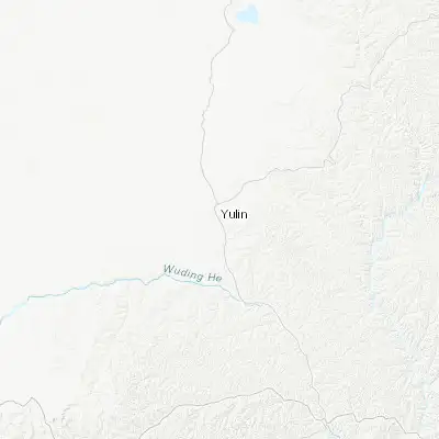 Map showing location of Yulinshi (38.291810, 109.737530)