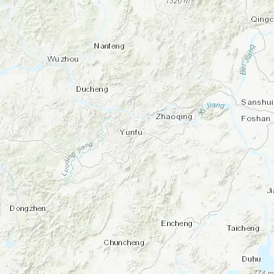 Map showing location of Yunfu (22.927870, 112.038090)