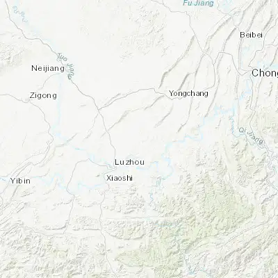 Map showing location of Yunjin (29.081800, 105.643290)