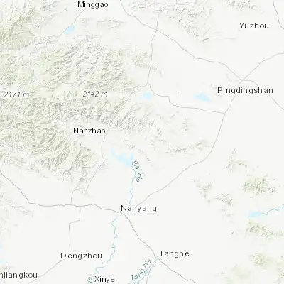 Map showing location of Yunyang (33.447430, 112.714220)