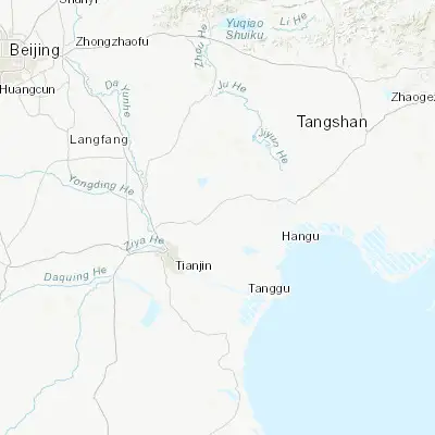 Map showing location of Zaojiacheng (39.277060, 117.435740)