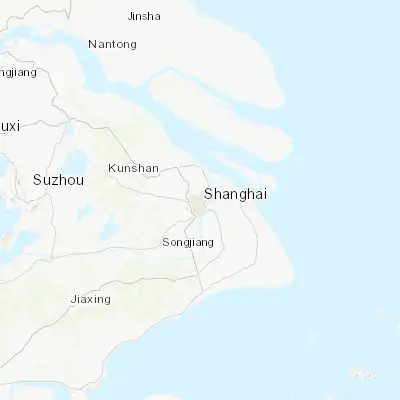 Map showing location of Zhabei (31.258610, 121.459720)