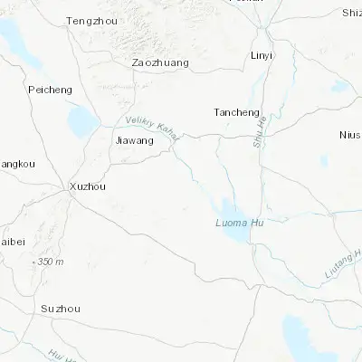 Map showing location of Zhaodun (34.302700, 117.856990)