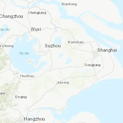 Map showing location of Zhouzhuang (31.117880, 120.844270)