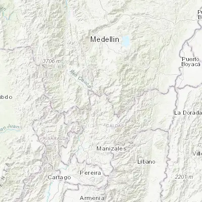 Map showing location of Aguadas (5.611610, -75.456240)
