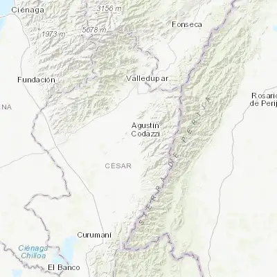 Map showing location of Agustín Codazzi (10.036720, -73.235580)