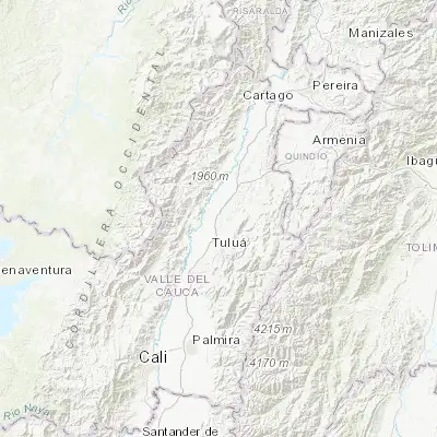 Map showing location of Andalucía (4.170610, -76.166410)