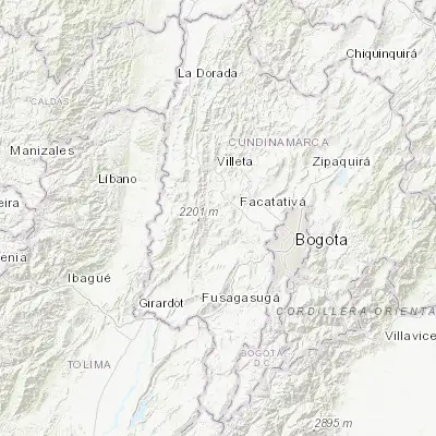 Map showing location of Anolaima (4.763330, -74.464720)