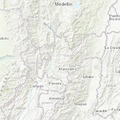 Map showing location of Aranzazu (5.271230, -75.490440)