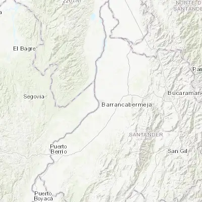 Map showing location of Barrancabermeja (7.065280, -73.854720)