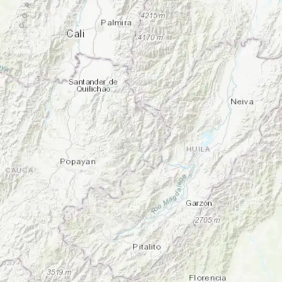 Map showing location of Belalcázar (2.646440, -75.972690)