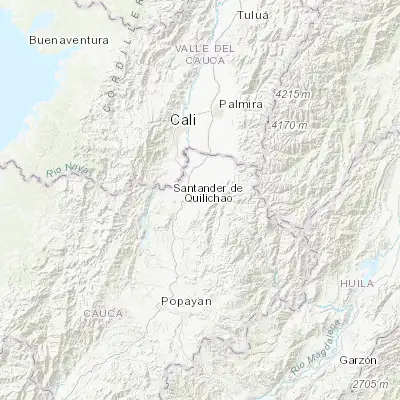 Map showing location of Caloto (3.035860, -76.407880)