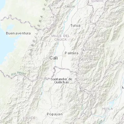 Map showing location of Candelaria (3.406710, -76.348190)