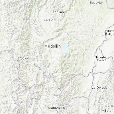 Map showing location of Carmen de Viboral (6.082360, -75.335090)