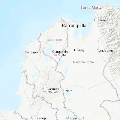 Map showing location of Cerro de San Antonio (10.325850, -74.869330)