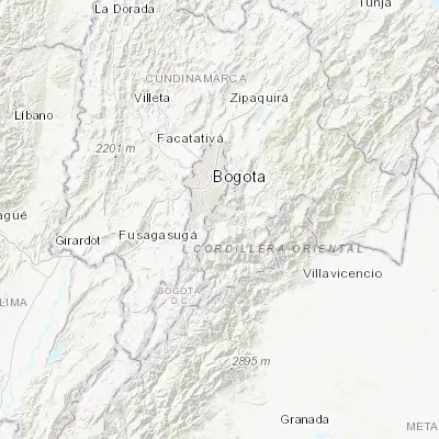 Map showing location of Chipaque (4.442500, -74.044170)
