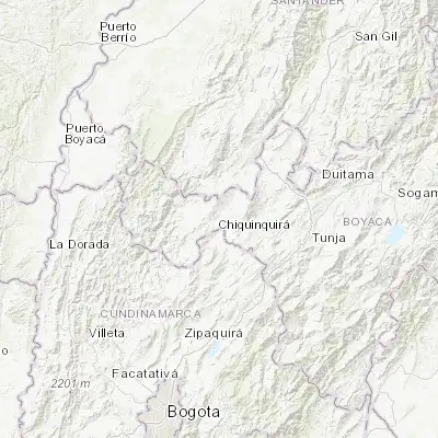 Map showing location of Chiquinquirá (5.616370, -73.817480)