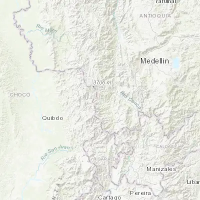 Map showing location of Ciudad Bolívar (5.853890, -76.025280)