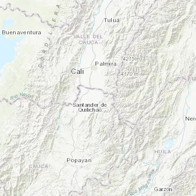 Map showing location of Corinto (3.173010, -76.262750)