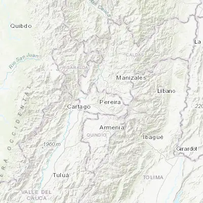 Map showing location of Dosquebradas (4.839160, -75.667270)