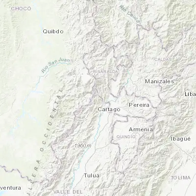 Map showing location of El Águila (4.913450, -76.040040)
