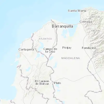 Map showing location of El Piñón (10.402830, -74.824150)