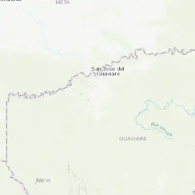 Map showing location of El Retorno (2.330220, -72.627650)