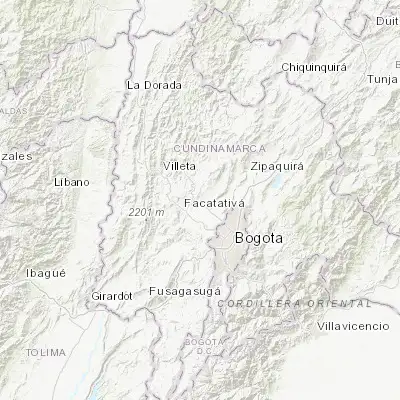 Map showing location of El Rosal (4.853140, -74.259960)