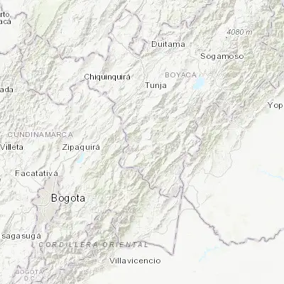 Map showing location of Garagoa (5.082360, -73.363340)