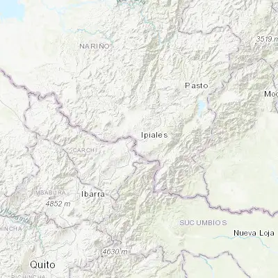 Map showing location of Ipiales (0.825010, -77.639660)