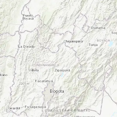 Map showing location of La Mesa (5.266670, -73.916670)