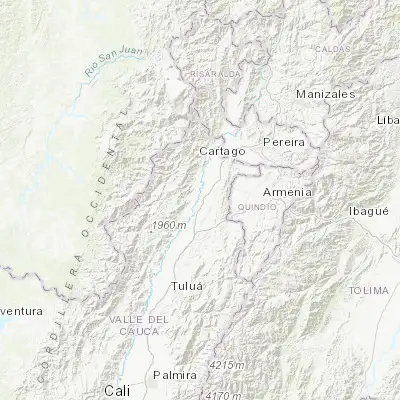 Map showing location of La Victoria (4.524830, -76.039210)