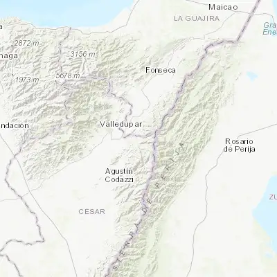 Map showing location of Manaure Balcón del Cesar (10.392780, -73.032500)