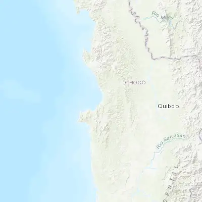 Map showing location of Nuquí (5.712500, -77.270830)