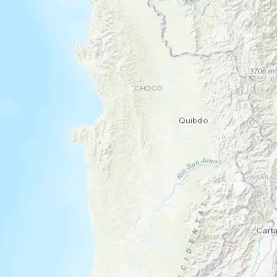 Map showing location of Pie de Pató (5.516040, -76.974490)
