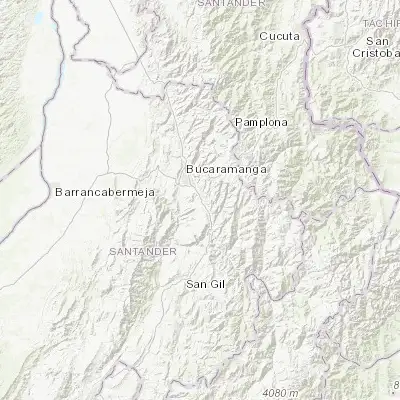 Map showing location of Piedecuesta (6.987890, -73.049530)
