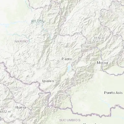 Map showing location of Puerres (1.193740, -77.266610)