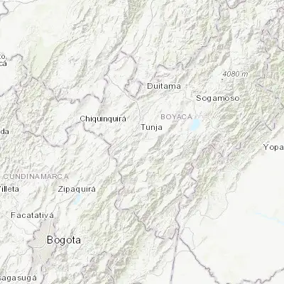Map showing location of Ramiriquí (5.400200, -73.335440)