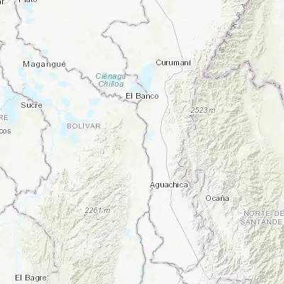 Map showing location of Regidor (8.665650, -73.821510)