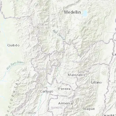 Map showing location of Riosucio (5.421640, -75.703180)