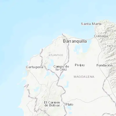Map showing location of Sabanalarga (10.630720, -74.922140)