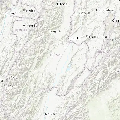 Map showing location of Saldaña (3.929230, -75.015170)