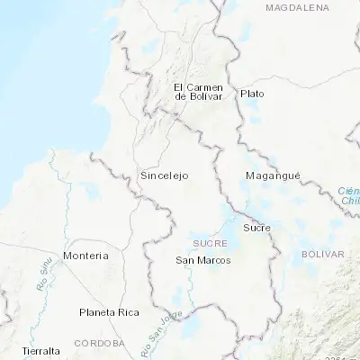 Map showing location of San Luis de Sincé (9.243910, -75.146750)