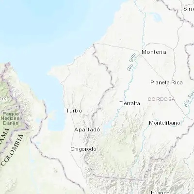 Map showing location of San Pedro de Urabá (8.275150, -76.376410)