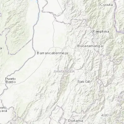 Map showing location of San Vicente de Chucurí (6.881000, -73.409770)