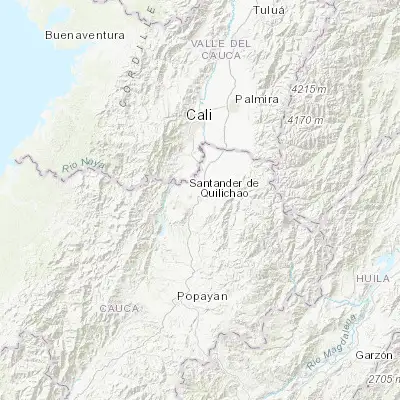 Map showing location of Santander de Quilichao (3.009450, -76.484940)