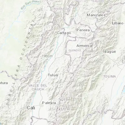 Map showing location of Sevilla (4.264250, -75.930850)